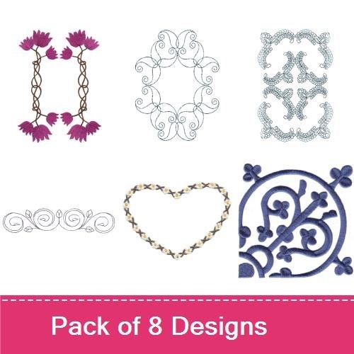 Swirls & Floral Border