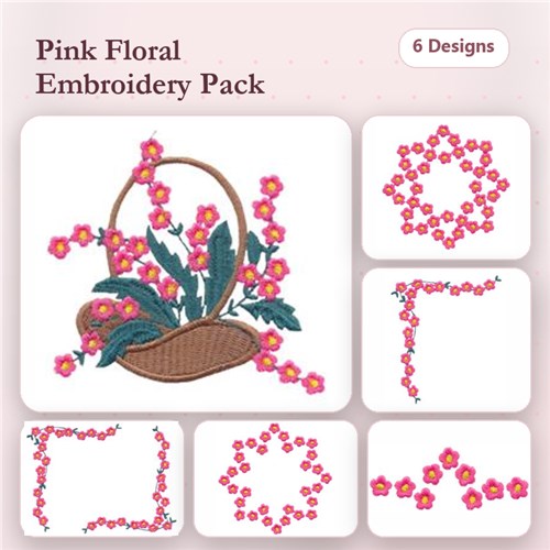 Floral Basket Set 8