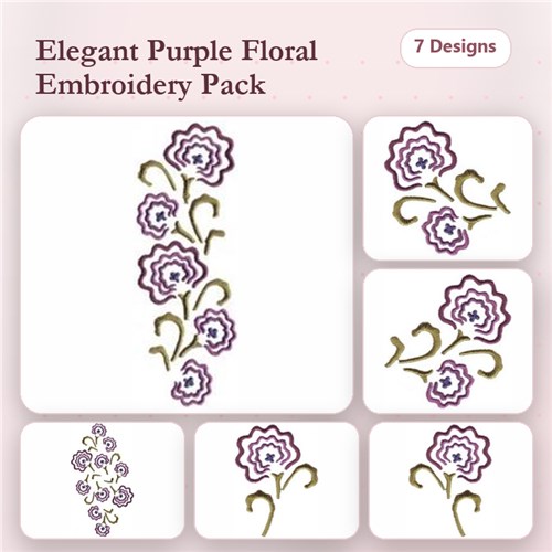Geranium Blue Jean Embellishment