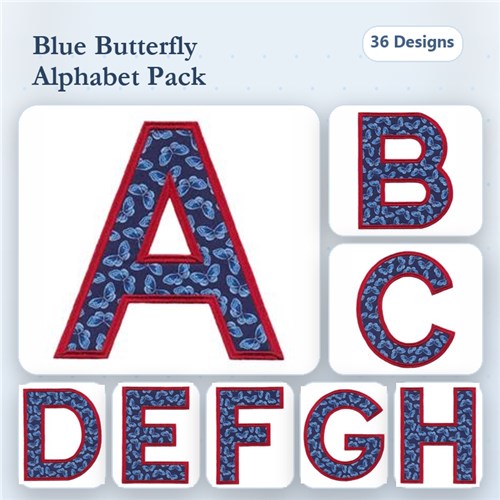 Large Applique Block Alphabet