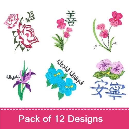 Tattoo Style Flowers