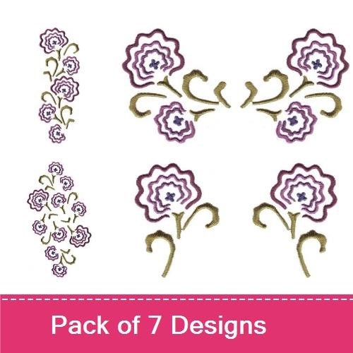 Geranium Blue Jean Embellishment