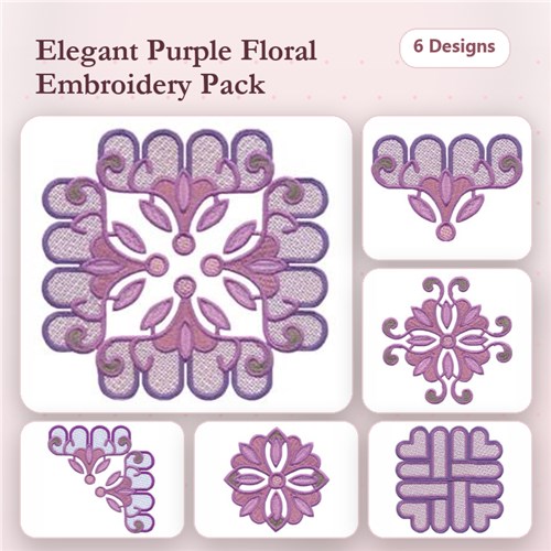 Stylized Floral Swag Set