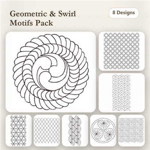 Swirl Ring Sashiko
