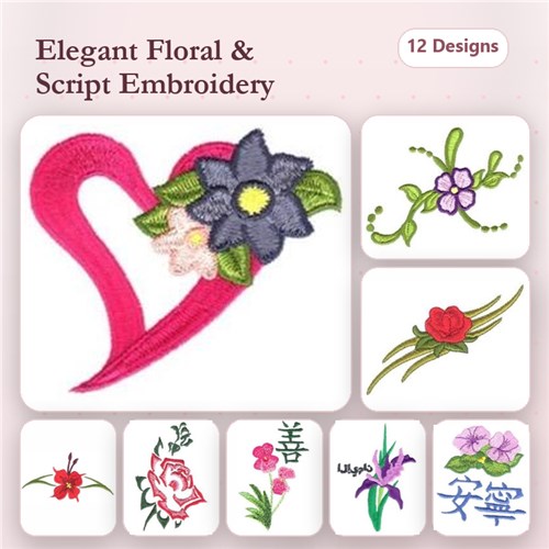 Tattoo Style Flowers