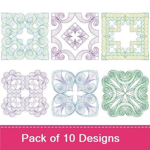 Rippled Symmetry Quilts