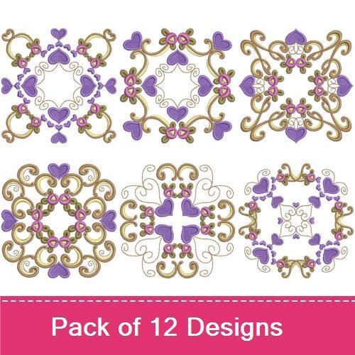 Rose Heart Blocks