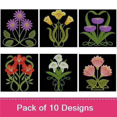 Art Nouveau Flowers 2
