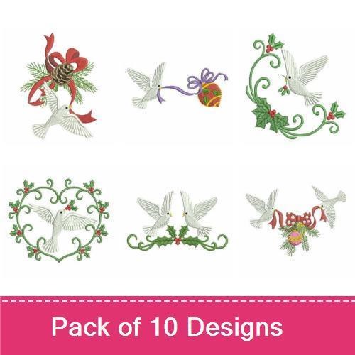 Christmas Doves 2