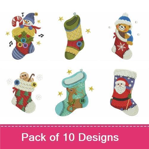 Patchwork Christmas Stockings