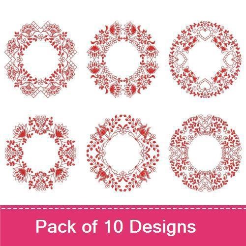 Redwork Jacobean Quilt 2