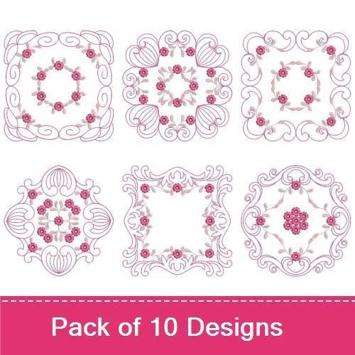 Simple Floral Quilt