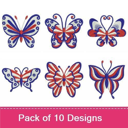 Patriotic Butterflies