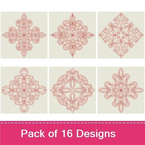 Redwork Fleur De lis