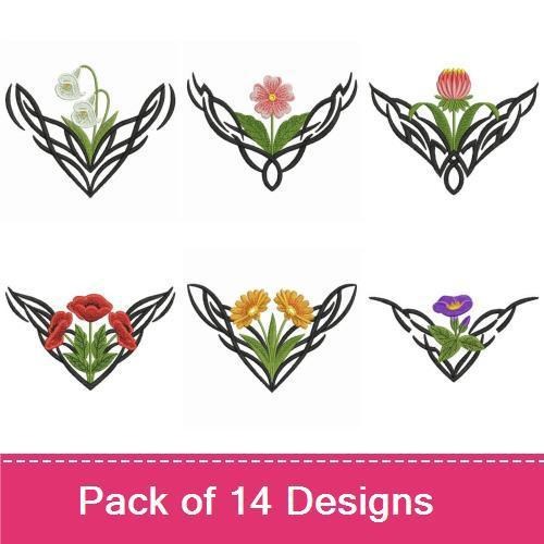 Tribal Flower Corners