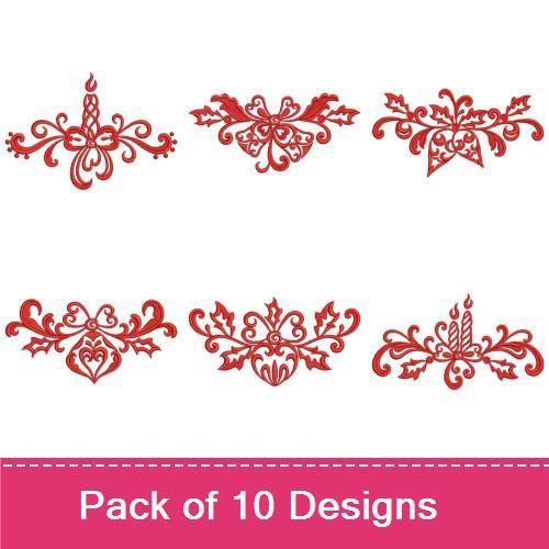 Damask Christmas Adornments