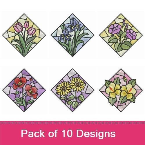 Stained Glass Flowers