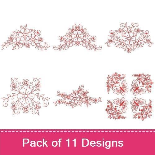 Redwork Elegance Quilt