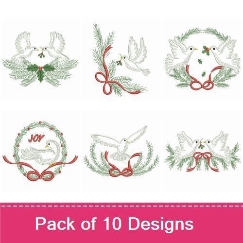 Vintage Christmas Doves