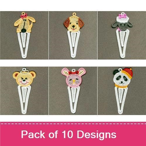 Cute Animal Paperclip Embroidery Bundle – Adorable Designs (10 Designs)