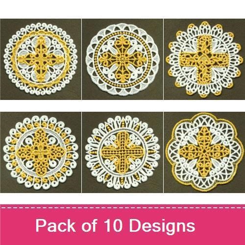 FSL Filigree Cross Doily