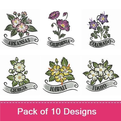 US State Flowers 1