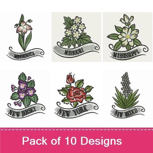 US State Flowers 3