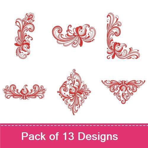 Redwork Rosemaling Decor