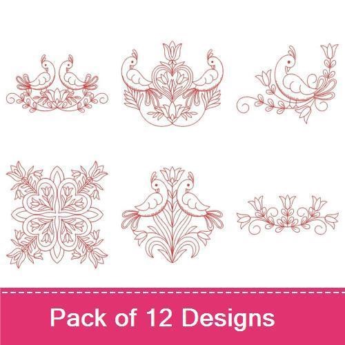 Redwork Dutch Folk Art 1