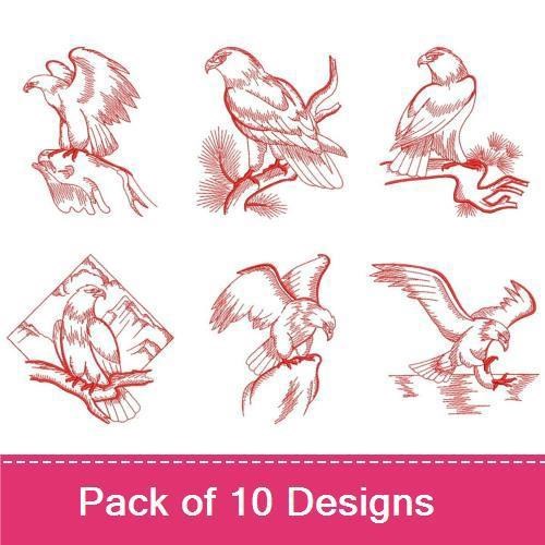 Redwork American Eagle