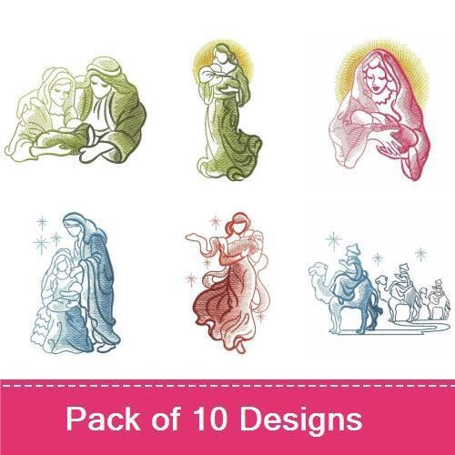 Sketched Nativity