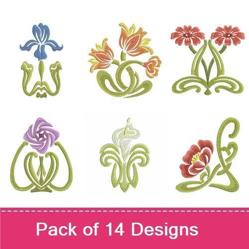 Art Nouveau Blooms