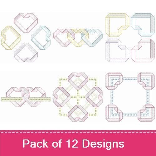 Colorful Heart Quilts
