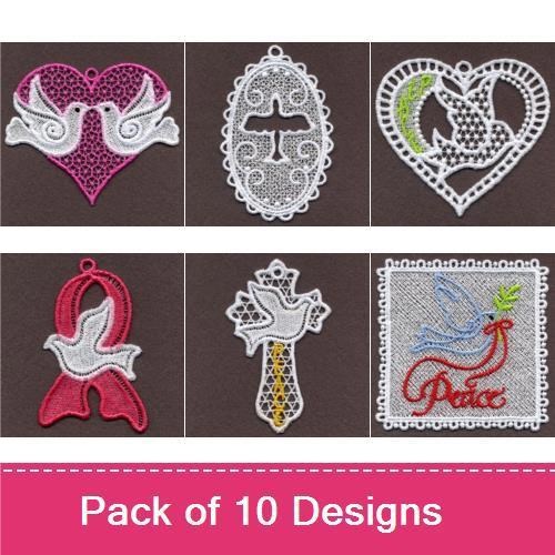 FSL Dove Ornaments