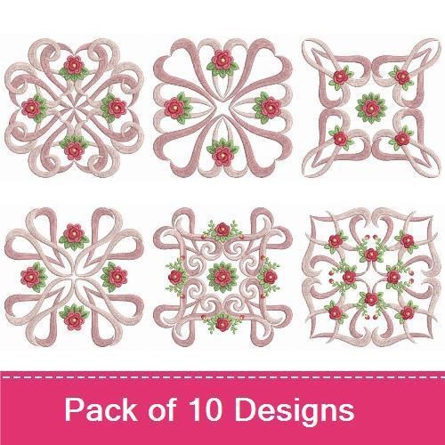 Pink Ribbon Rose Quilts