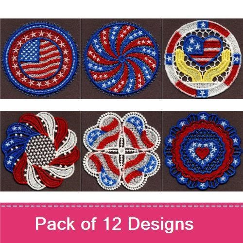 FSL Patriotic Doily
