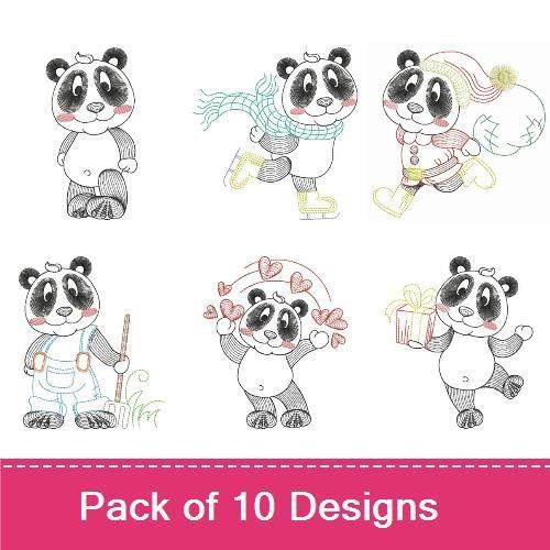 Vintage Cute Panda