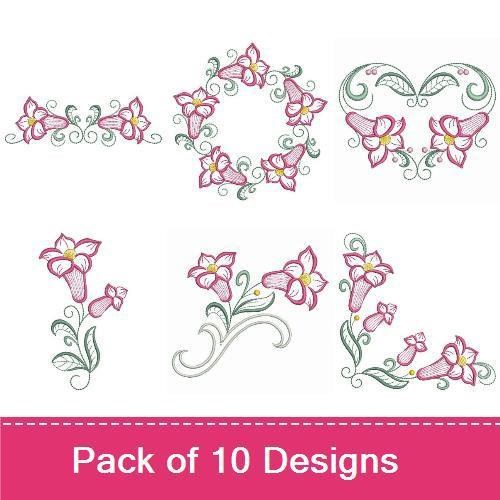 Vintage Graceful Flowers