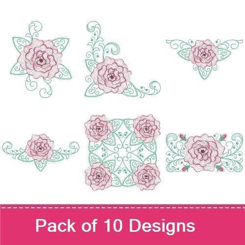 Rippled Vintage Roses