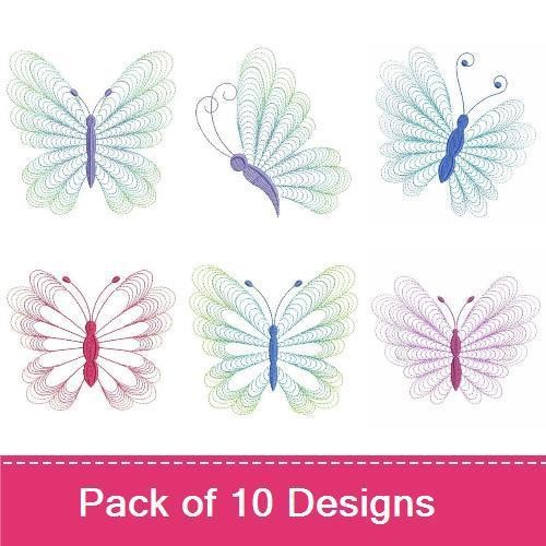 Rippled Gradient Butterfly