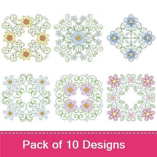 Rippled Flower Quilt
