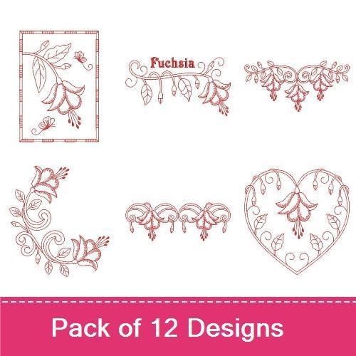 Redwork Fuchsia