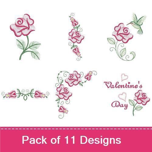 Rippled Valentine Rose