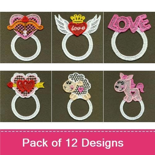 FSL Valentine Napkin Rings