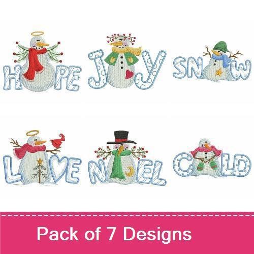 Christmas Snowman Word