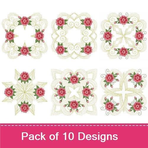 Fancy Rippled Rose Quilts