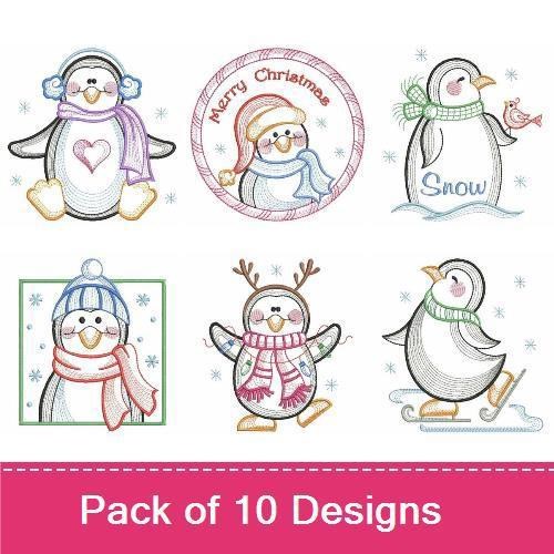 Vintage Cute Penguin