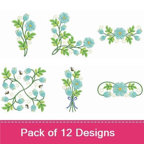 Heirloom Blue Flowers