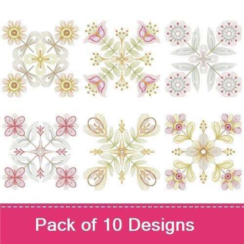 Rippled Fancy Flower Quilts