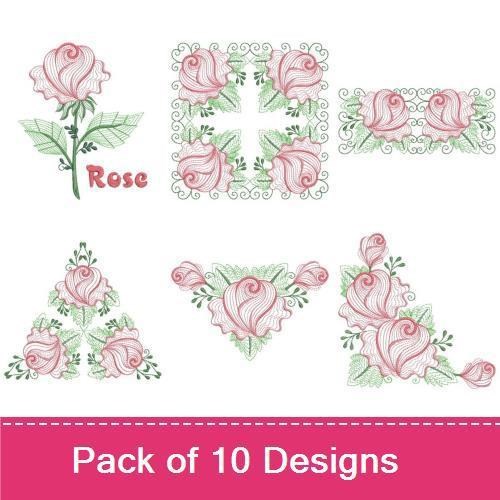 Rippled Heirloom Roses